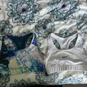 Nike Blue and Green Sports Bras Intimates & Sleepwear